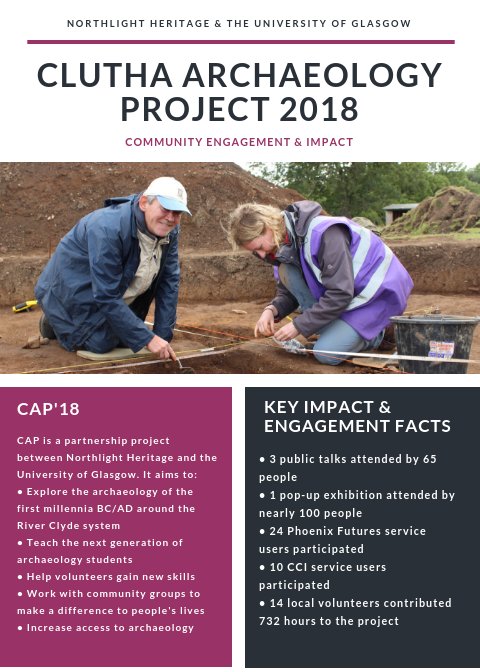 CLUTHA2018's tweet photo. Check out our Engagement &amp; Impact Report from our dig this summer at Draffan #ScotArchStrat #ArchaeologyForAll  #ImpactResearch https://t.co/egJiq4mGy2