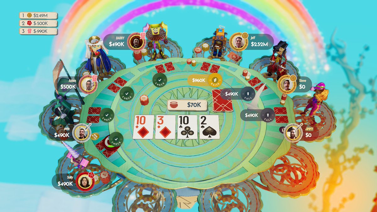 JDWIGame's tweet image. Just Deal With It is out now, time to party up and play some card games!

PlayStation store link:
store.playstation.com/en-gb/product/…

#JustDealWithIt #JDWI #PartyTime #FamilyFun #CardGames #PlayStation #PlayLink #IndieGameDev