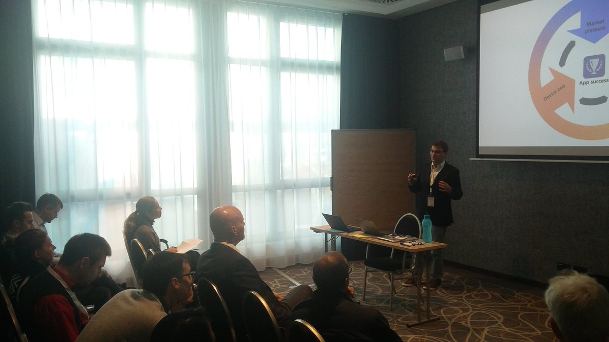 quasd_ws's tweet photo. Simon Andre Scherr from @Fraunhofer_IESE presenting “Quality Improvement of Mobile Apps – Tool-supported Lightweight Feedback Analyses” #quasd18 #profes18 https://t.co/ADuIizuqcJ