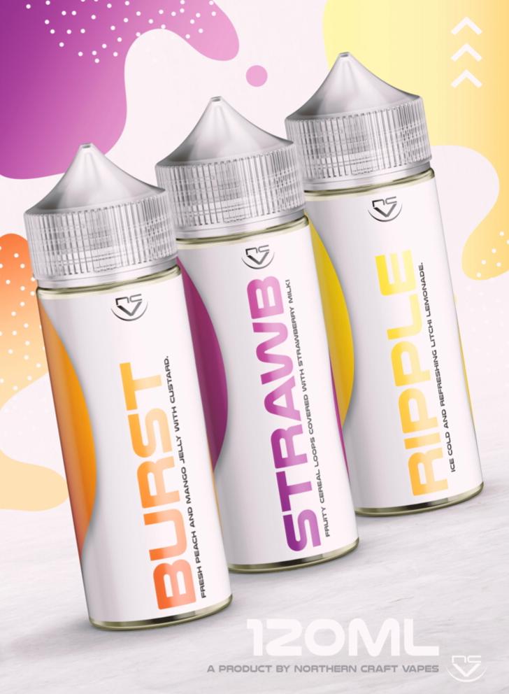 Vapers Paradise on Twitter "🔥🌴 Northern Craft Vapes 🌴🔥 *Ripple 💛 *Strawb 🍓 *Burst 🍑 *Only 3mg