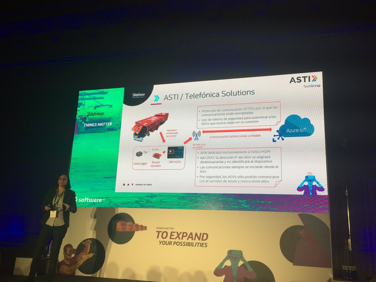 meborbore's tweet photo. ASTI TechGroup cuenta en #ThingsMatterTEF Barcelona cómo sus AGVs (robots en entornos de logística y fabricación) aseguran su excelencia a través de la Conectividad M2M, LTE-P... Cada caso de uso tiene la mejor solución tecnológica. https://t.co/ctq1QwqFM7