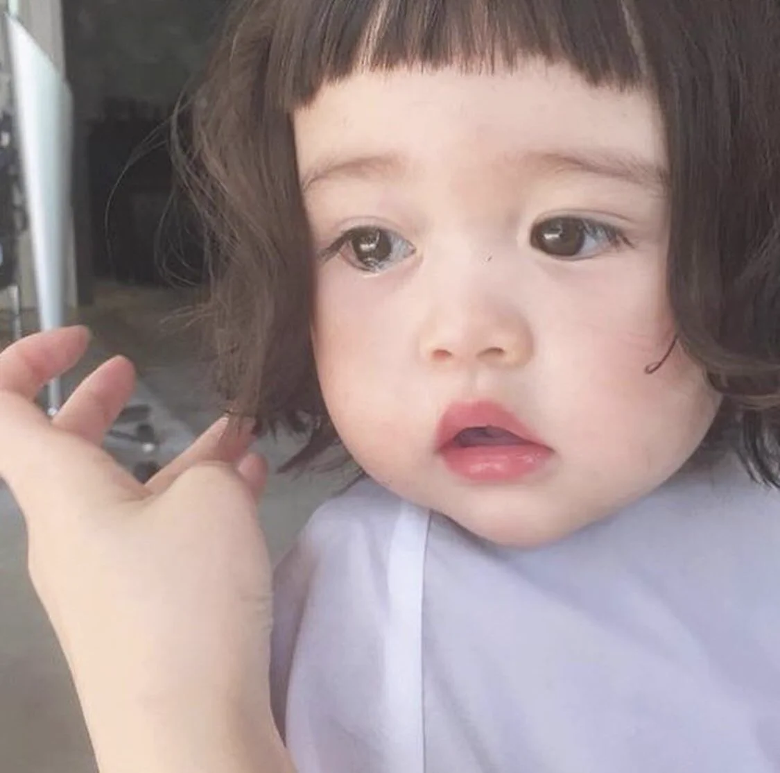 前髪パッツンの美少女が本当に美少女すぎて尊い…。これは将来に期待しかない！