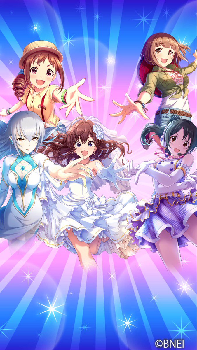 しまゆう アイドルマスターシンデレラガールズ で壁紙メーカー公開中 すきなアイドルを組み合わせて自分だけの壁紙をつくってみたよ Imascg 7thanniv 壁紙メーカー