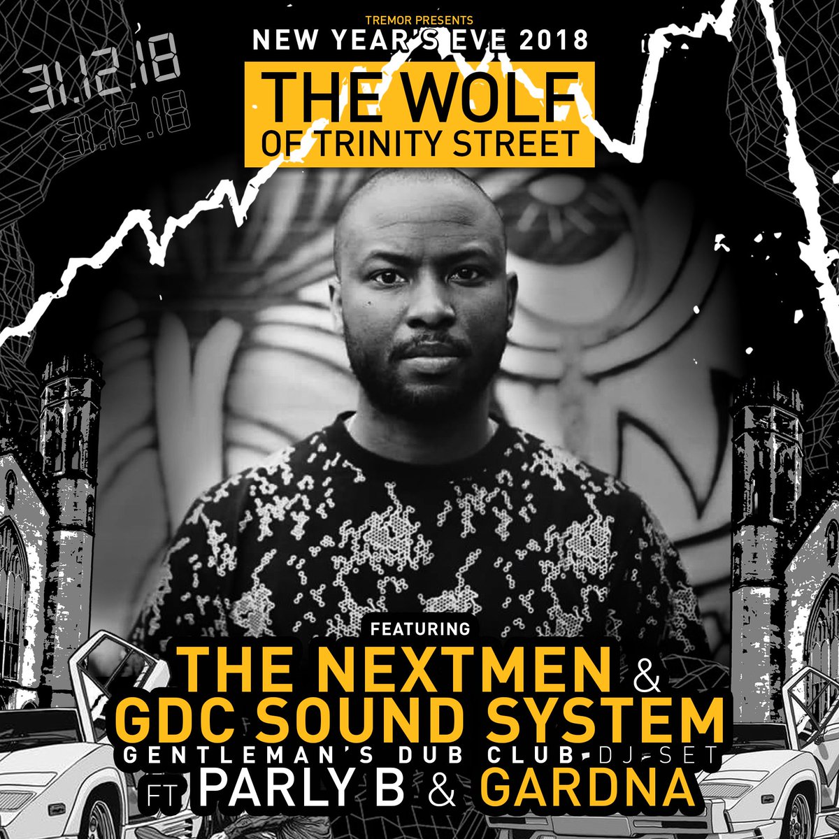 Tremor Soundsystem (@tremor_sound) on Twitter photo Can't wait to have #rudeboy <a href="/gardnauk/">Gardna 👽🌍</a> and <a href="/parlyb/">ParlyB.eth</a> on mic duties for <a href="/thenextmen/">The Nextmen</a> and <a href="/Gentlemansdub/">Gentleman's Dub Club</a> this New Years Eve
Tier 3 tickets available bit.ly/WolfOfTrinity_… Can't wait to have #rudeboy <a href="/gardnauk/">Gardna 👽🌍</a> and <a href="/parlyb/">ParlyB.eth</a> on mic duties for <a href="/thenextmen/">The Nextmen</a> and <a href="/Gentlemansdub/">Gentleman's Dub Club</a> this New Years Eve
Tier 3 tickets available bit.ly/WolfOfTrinity_…