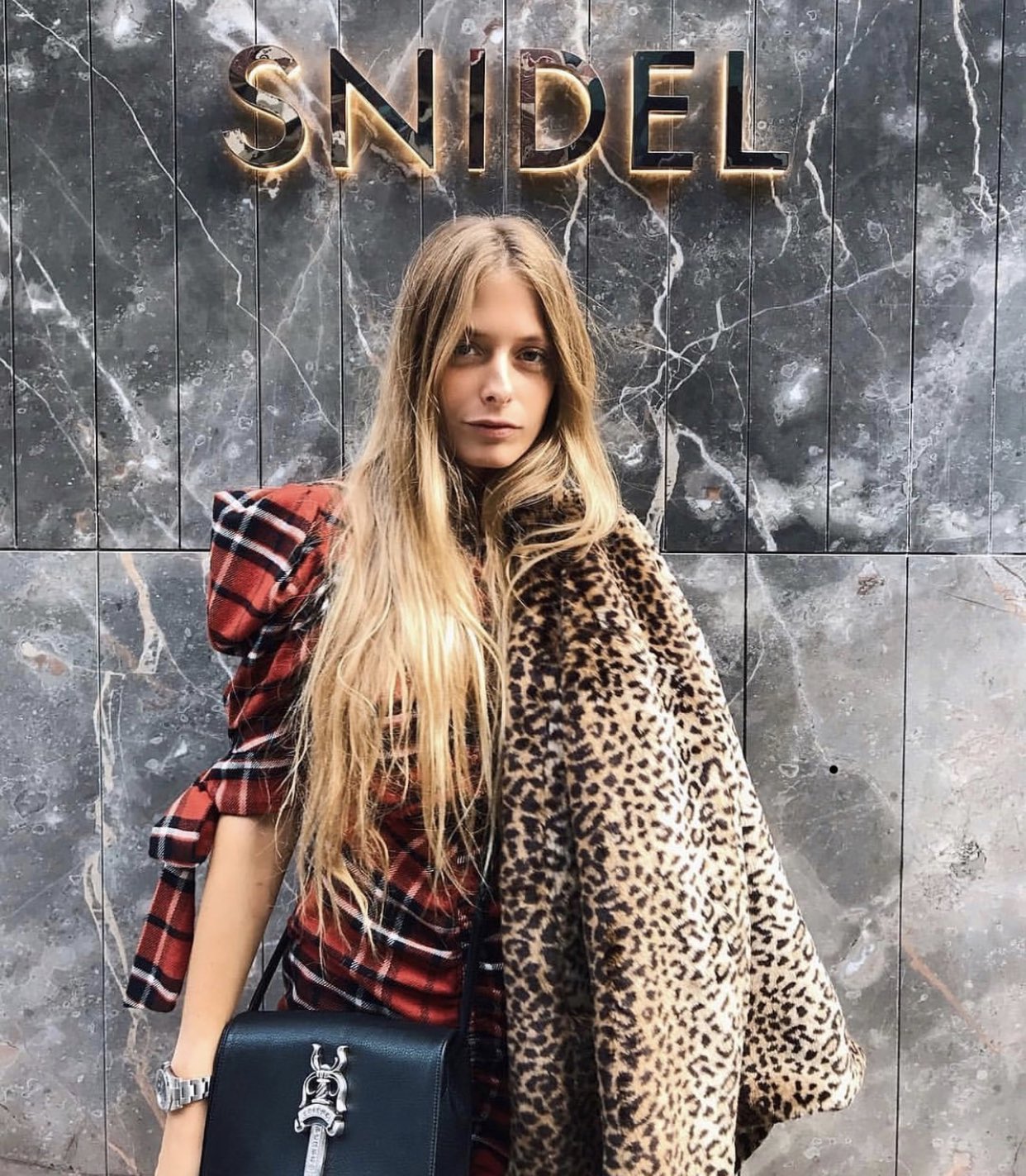 SNIDEL ウールチェックデザインミニワンピース 日経トレンディ