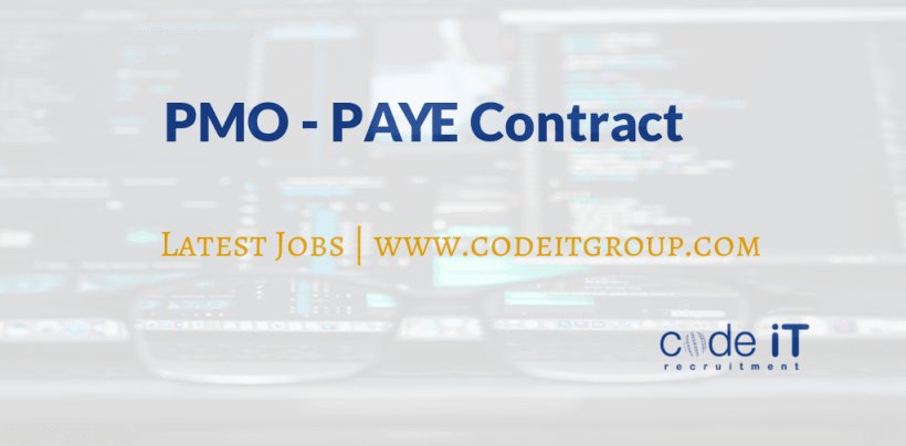 CodeiTGroup's tweet image. PMO - PAYE Contract tinyurl.com/y9st5we6