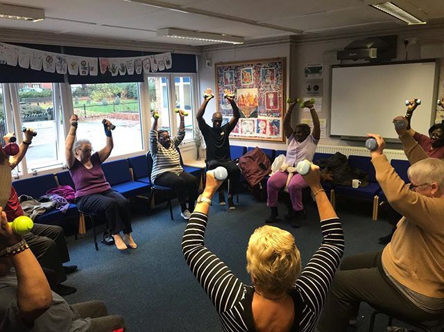 NechellsPOD's tweet photo. The FiNs (Friends in Nechells) had there weekly Armchair fitness session this morning which is delivered by Marlon from @mwfitnesscc. Thank you to Marlon for coming each week and providing such a wonderful class. πͺ#armchairfitness #armchairworkout #fβ¦ https://t.co/wDypfwVrxp https://t.co/LbEMQYzw9M