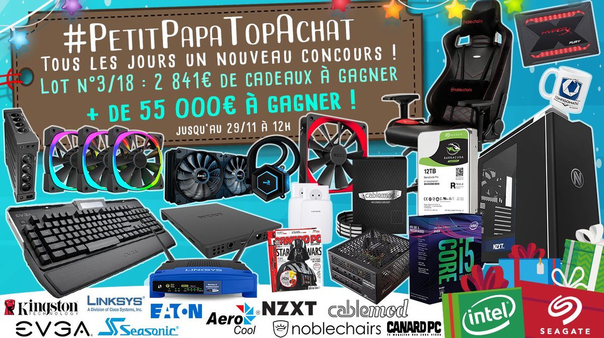 TopAchat's tweet image. Gogogo ! Le #Lot3 du #PetitPapaTopAchat est là ! 🔥

A vos #RT !