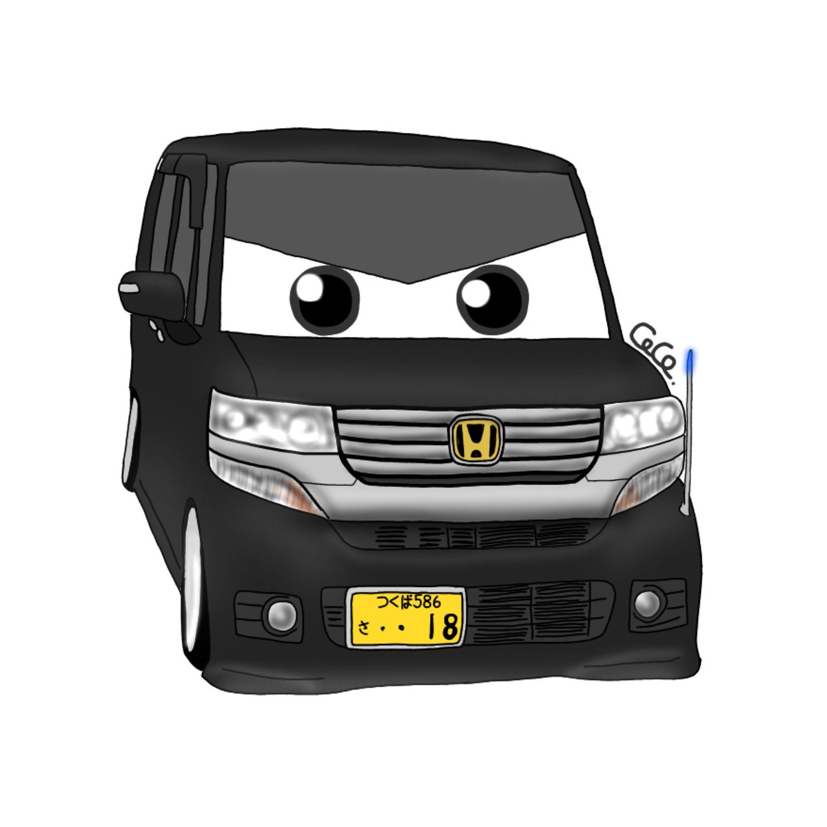 coco11201's tweet photo. @mtnm_18 さんの愛車🐻🚘

メッキのところに影を入れてみたら更にリアル感増しました！！
喜んで頂けてほんと嬉しいです😫✨✨

描かせて頂いてありがとうございました！

#イラスト #愛車 #カスタム #nbox https://t.co/1GCQyziYUS