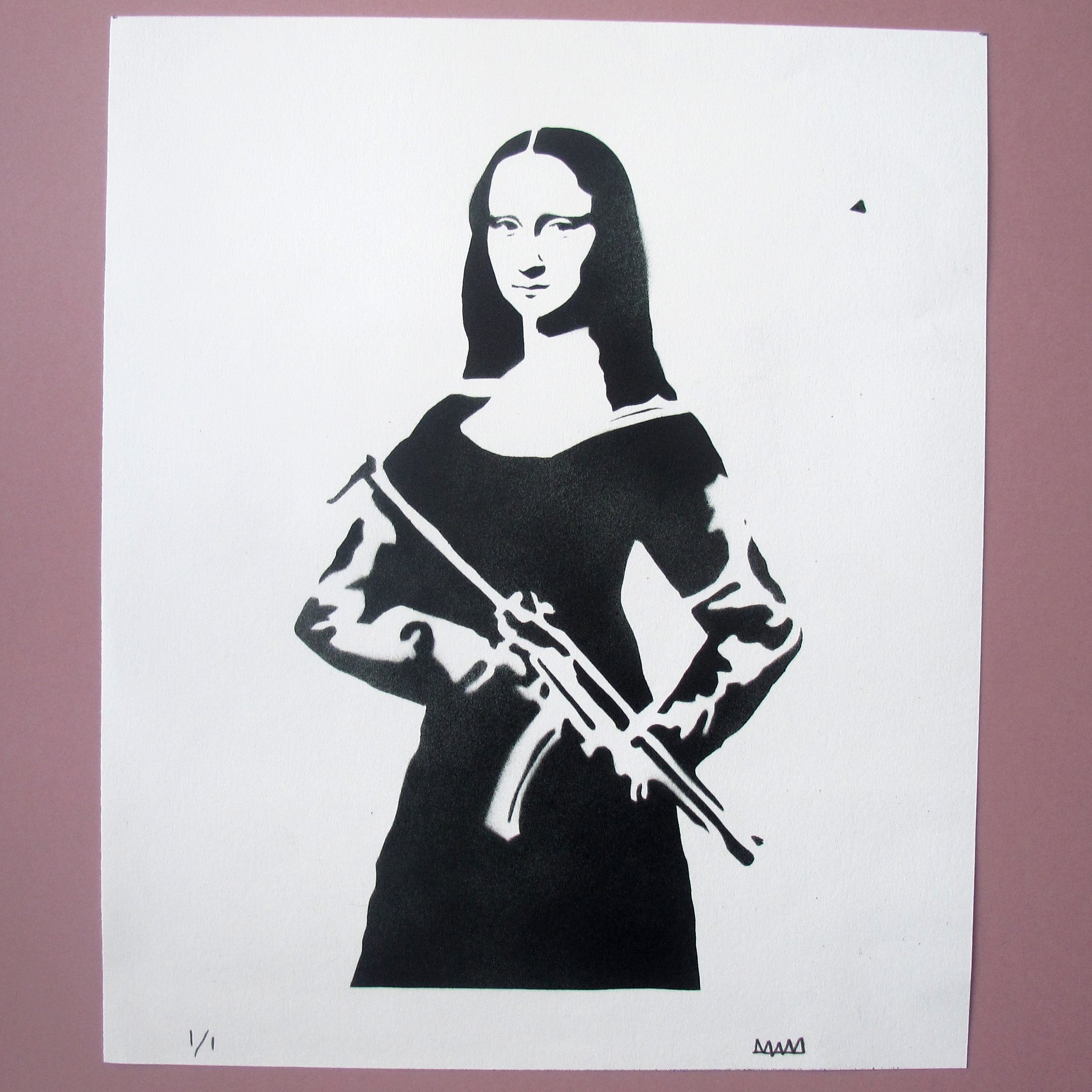 mona lisa stencil