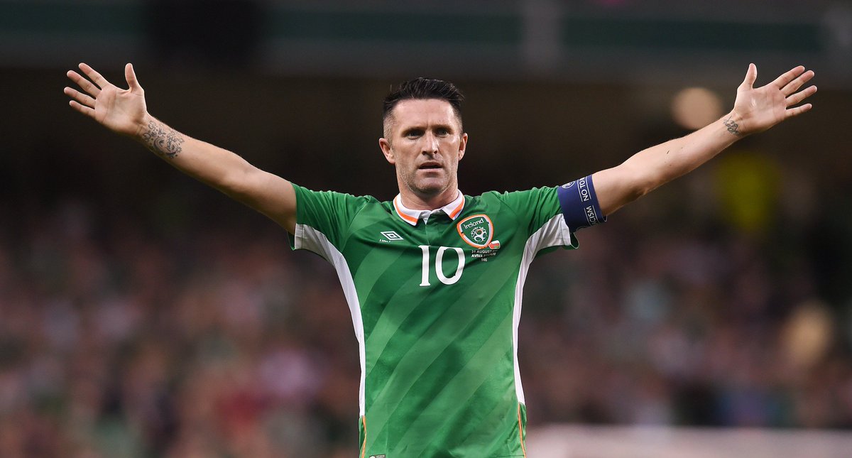 IrelandFootball's tweet photo. Goalscorer, Game Winner, Captain, Leader.

Thank you, Robbie Keane.  🇮🇪 #COYBIG https://t.co/wlXGEzw7jP