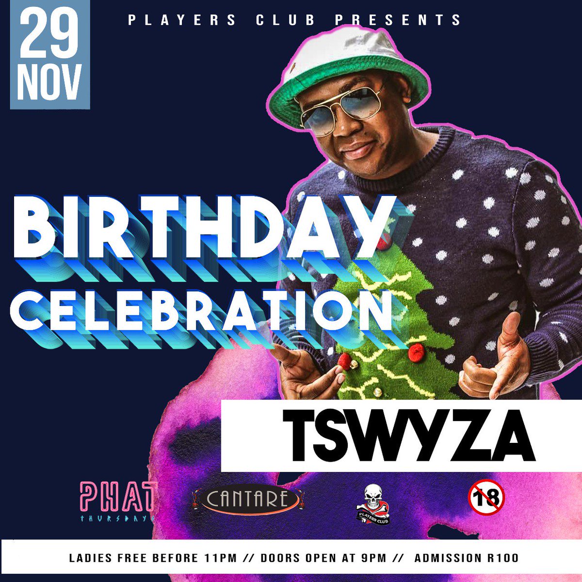 SDThursdays's tweet photo. We've got a lot to celebrate this week🔥🔥🔥 @DjGuruSA @tswyza_wyza &amp; @dbnnytchoco are finna do the most with us🎉🥂🍾🍾 #PhatThursdays #ForeverYoung https://t.co/Y6T827wFLy