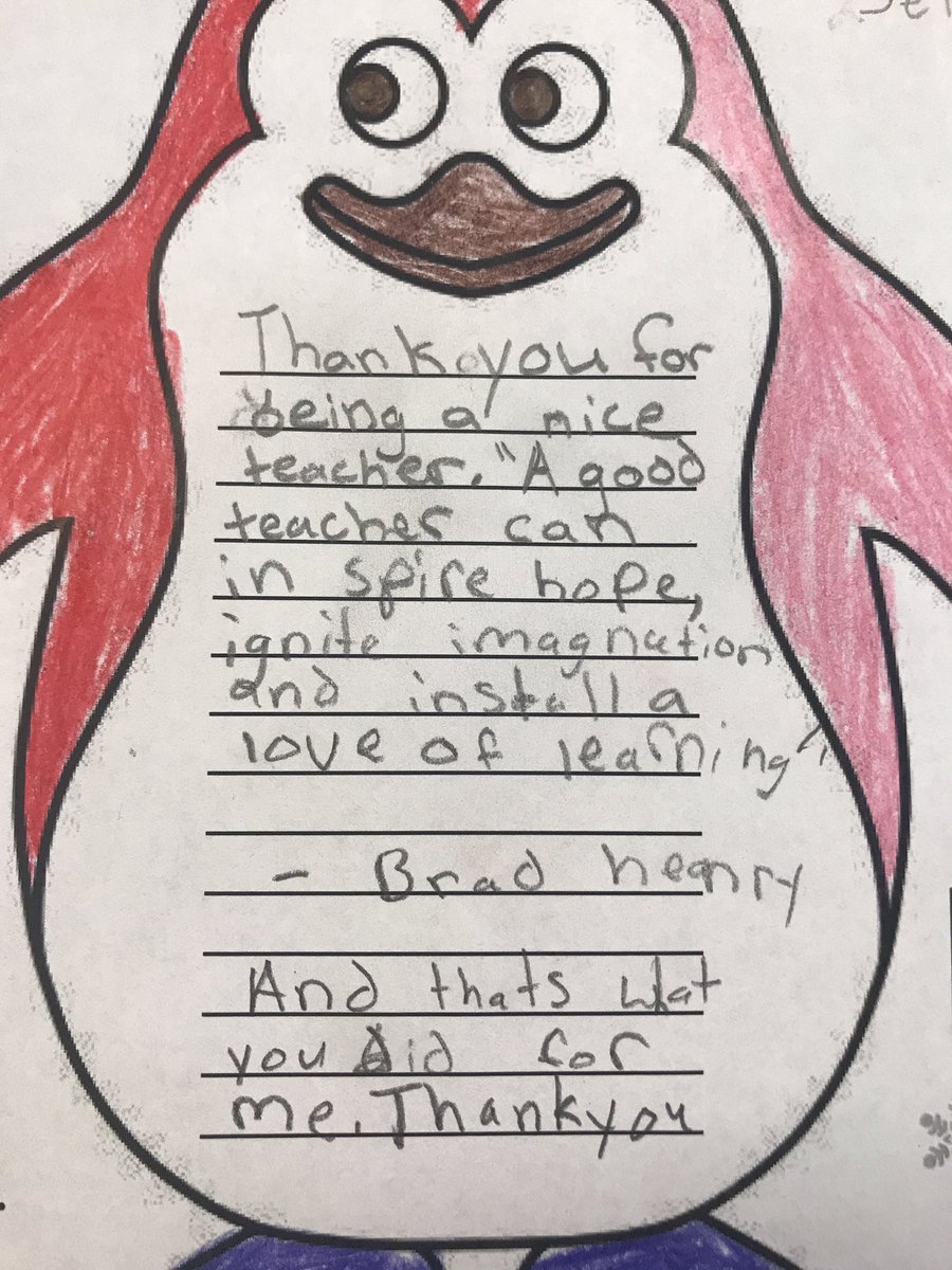 #JCSGivingTuesday got interrupted by a snowstorm... but that doesn’t mean we can’t spread kindness all week long! My students are thanking their teachers from years past... this one was so thoughtful.