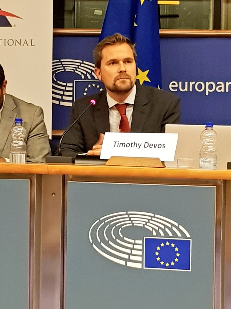 eaGlobalEU's tweet photo. .@andi_thonhauser, Director of External Relations @ADFIntl, introduces the #ImHumanRight campaign, whose aim is to uphold #HumanRights all over the world. #eaDebates https://t.co/eNRuBwaY7i