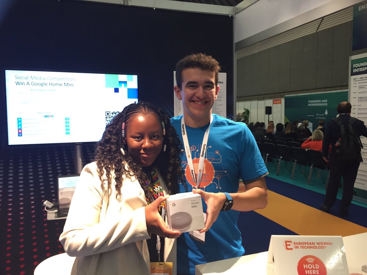 NetAppEMEA's tweet image. Congratulations 🎉 @zandy_keebine #CrankUpTheVolume with your new #GoogleHome enjoy it! #NetAppWIT #WinTechSeries