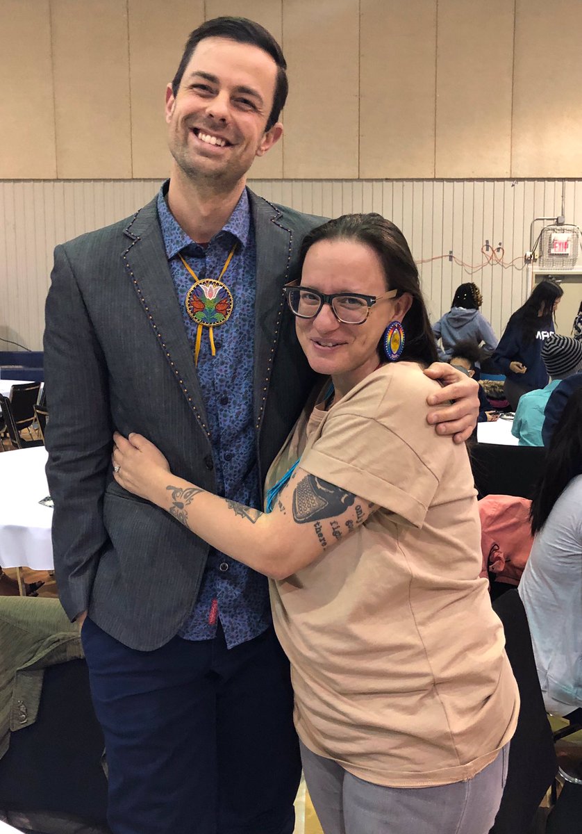 CODEBurtAwards's tweet photo. @JayOdjick @cherie_dimaline @richardvancamp, @AdamGarnetJones and @CODEBurtAwards youth juror, Eden, during the 6th Annual #BurtAward for First Nations, Inuit and Métis Literature! https://t.co/YkBpfBqymN