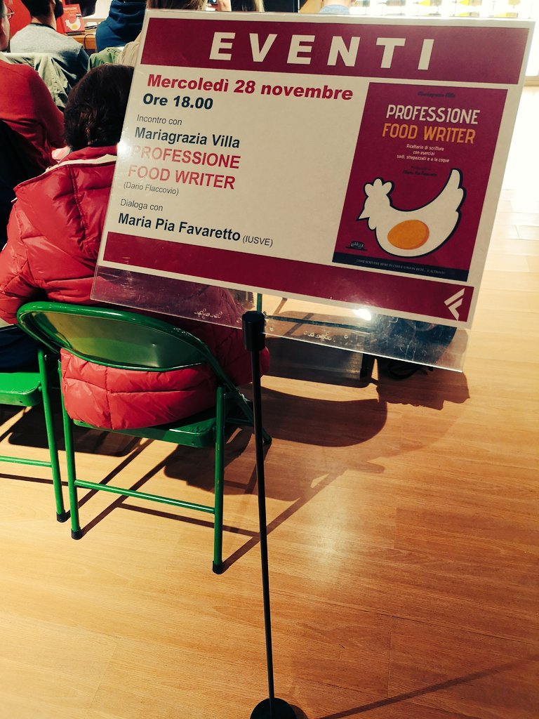 lisaobber's tweet photo. Se non ci siete, non sapete cosa vi siete persi! Per combattere la "rivincita degli improvvisati foodwriter". https://t.co/AZXXYSEhl9