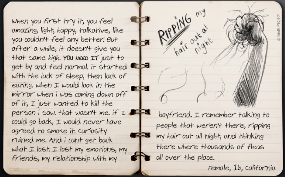 IDMethProject's tweet image. Intense physical and psychological cravings make it difficult to quit using Methamphetamine. #NotEvenOnce