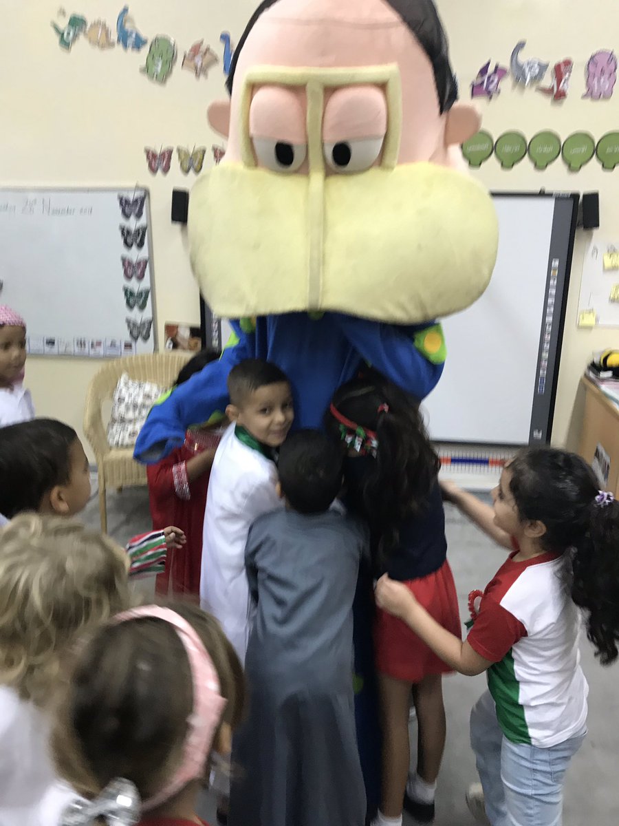 Guess who visited Safa British School? Um Khammas#sbs_safa_british#Um Khammas#happy UAE national day