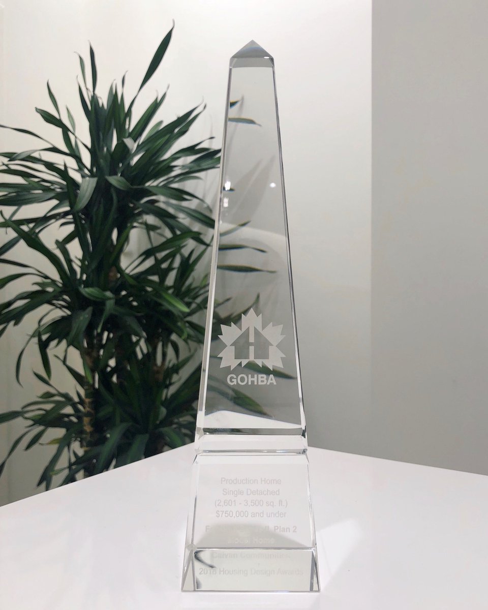 Thank you GOHBA for the Best Single Detached Model Home award! 
Visit our award winning Model Home in Fox Run! #GOHBA