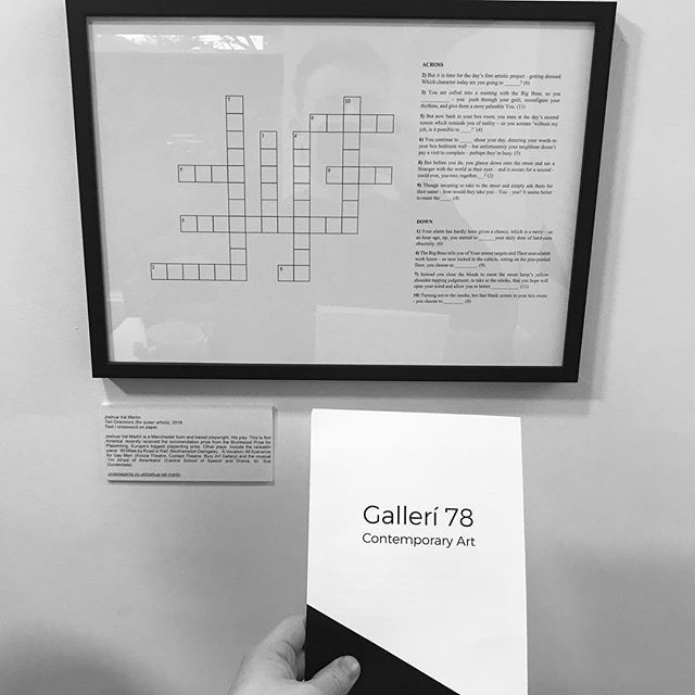 thesecondshelf's tweet image. Loved ‘Ten Instructions (for queer artists)’ in Reykjavik curated brilliantly by our @jezdolan - I was chuffed to have been included with this play/crossword/art?! Bit about the expo - 
ift.tt/2raoWZR ift.tt/2FVfMdY