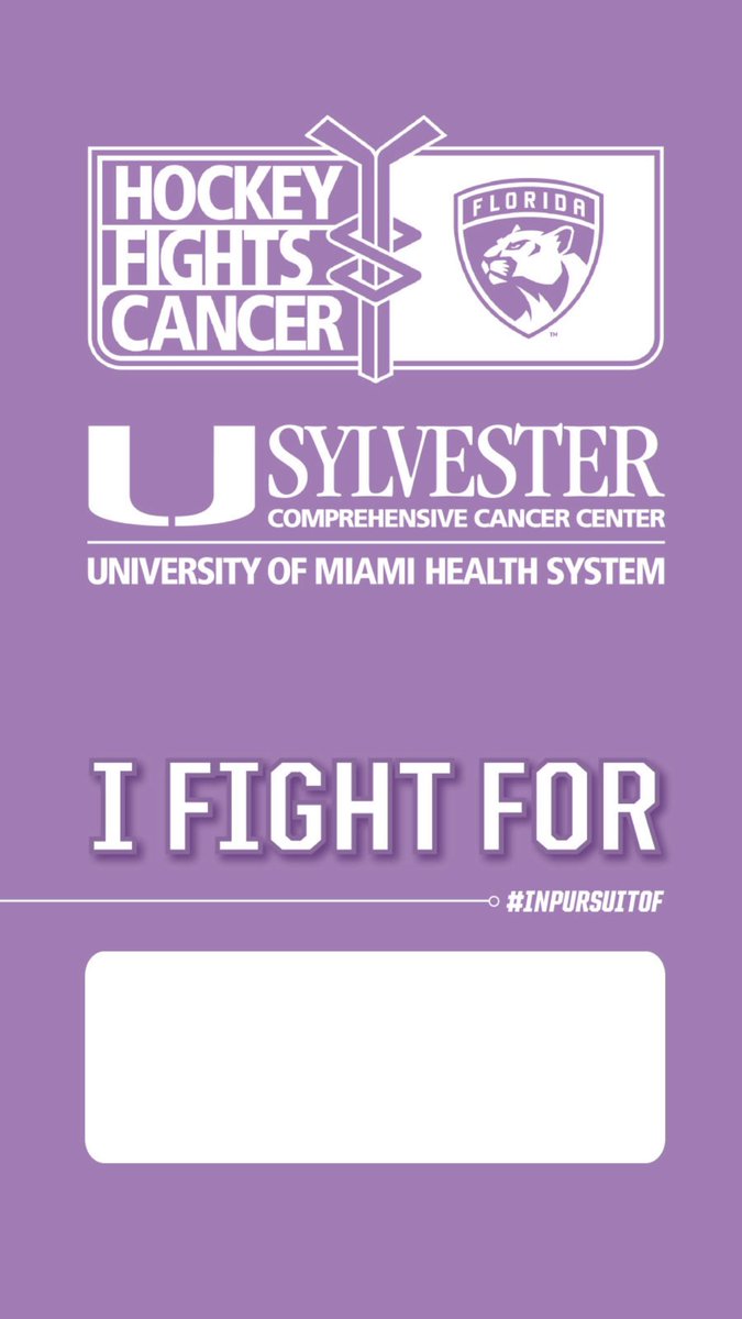 florida panthers hockey fights cancer