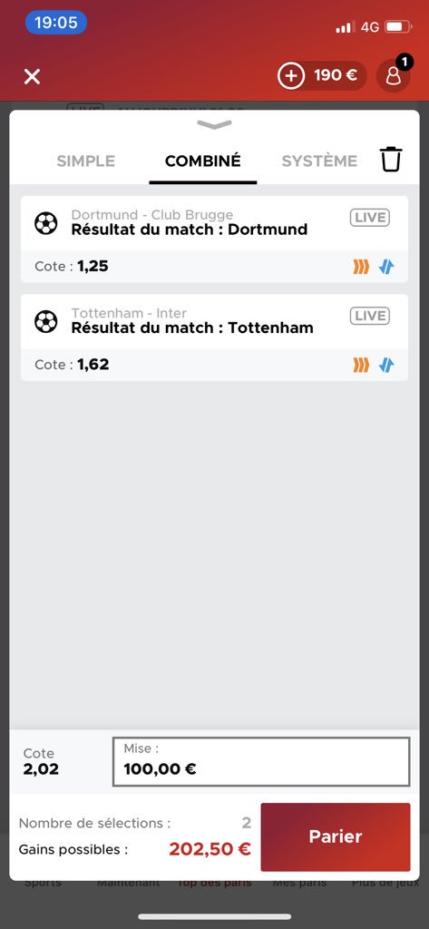 KevinForTheWin_'s tweet image. Alors pour notre #x5en5j on va commencer avec un combi plutot intéressant. 
• Dortmund + Tottenham = 2,02 
Mise : 100€