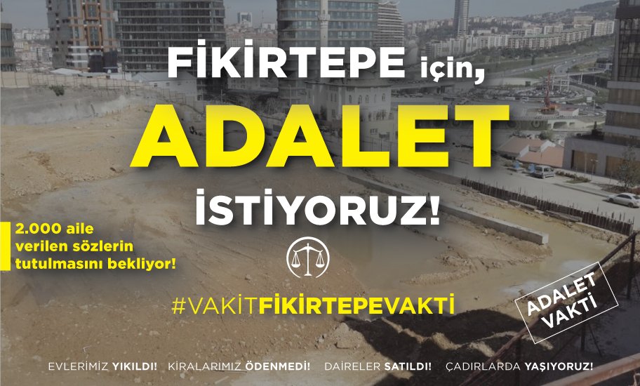 Pana Mağdurları (@panamagdurlari) on Twitter photo ADALET İSTİYORUZ!
<a href="/csbgovtr/">T.C. Çevre, Şehircilik ve İklim Dğş. Bakanlığı</a> <a href="/istanbul_csb/">Çevre, Şehircilik ve İklim Dğş. İl Müdürlüğü</a> <a href="/murat_kurum/">Murat KURUM</a> <a href="/hm_guner/">Hacı Mehmet GÜNER</a> <a href="/fatmavarank/">Fatma Varank</a> #edho @RT_Erdogan Atv.com.tr@postacomtr Mücahit Demirtaş #fikirtepesahipsiz ADALET İSTİYORUZ!
<a href="/csbgovtr/">T.C. Çevre, Şehircilik ve İklim Dğş. Bakanlığı</a> <a href="/istanbul_csb/">Çevre, Şehircilik ve İklim Dğş. İl Müdürlüğü</a> <a href="/murat_kurum/">Murat KURUM</a> <a href="/hm_guner/">Hacı Mehmet GÜNER</a> <a href="/fatmavarank/">Fatma Varank</a> #edho @RT_Erdogan Atv.com.tr@postacomtr Mücahit Demirtaş #fikirtepesahipsiz