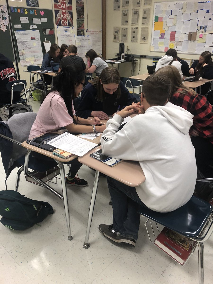 ManeStMirror's tweet image. Escape room fun! Students in Mrs. Farrell’s class finished “The Crucible” and worked together to complete activities #salemproblems