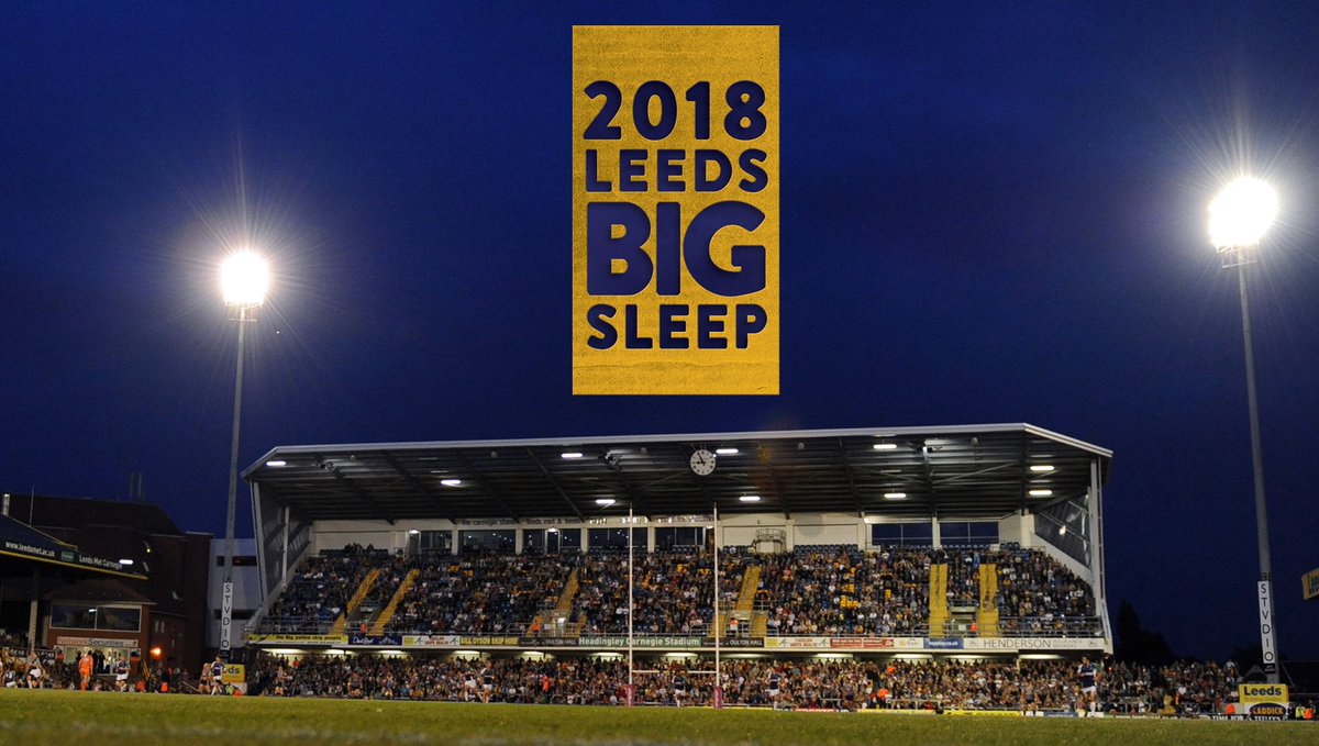 The #BigSleepLeeds is taking place tomorrow night at @EmeraldStadium!

Want to know more about who's taking part?
Go to: leedsrhinosfoundation.org/news/32385.php… to find out more.