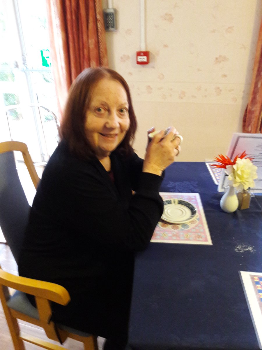AstonbrookCare's tweet photo. Our wonderful care home #TheAbbeys had their regular Tuesday morning coffee morning yesterday and took some pictures of our lovely staff and residents having a great time. This is a weekly treat for all involved and a very important part of the Home's week 🥰 https://t.co/ZjRq1sellQ