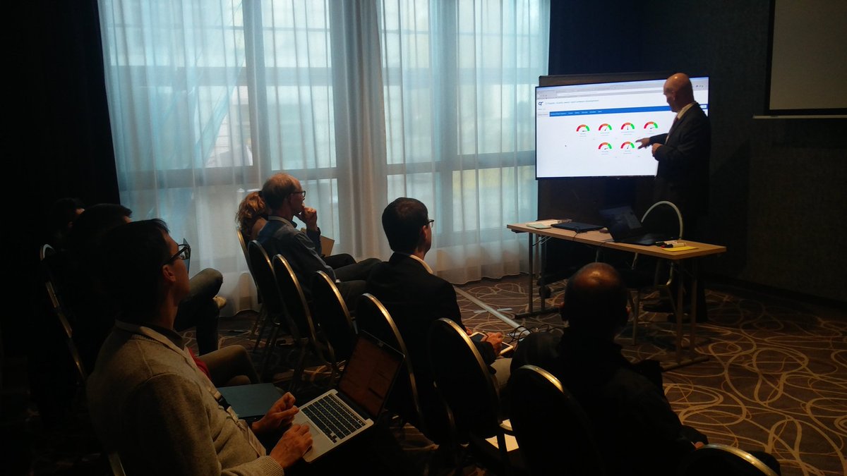 An example of how companies use data from software repositories and at runtime to improve software quality 👇 
Timo Räty from <a href="/Bittium/">Bittium</a> presenting the status and usage of the <a href="/QRapids/">QRapids</a> tool in his company.
#H2020 #quasd18 #profes18