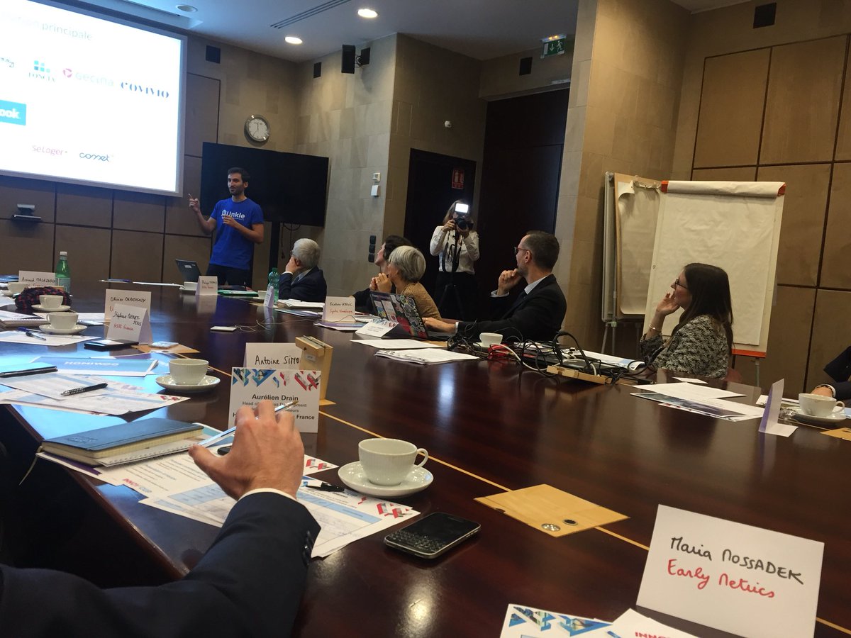 maria_mossadek's tweet photo. Belle matinée parmi le jury de  #Innovcup concours organisé par @HSBCFR @financeinnov. 2 catégories représentées  #insurance #creditrisk et 12 startups finalistes. Bravo pour l’organisation. Les 2 gagnants seront dévoilés le 12/12 à la journée fintech community de @financeinnov https://t.co/Vv84uWlLnK