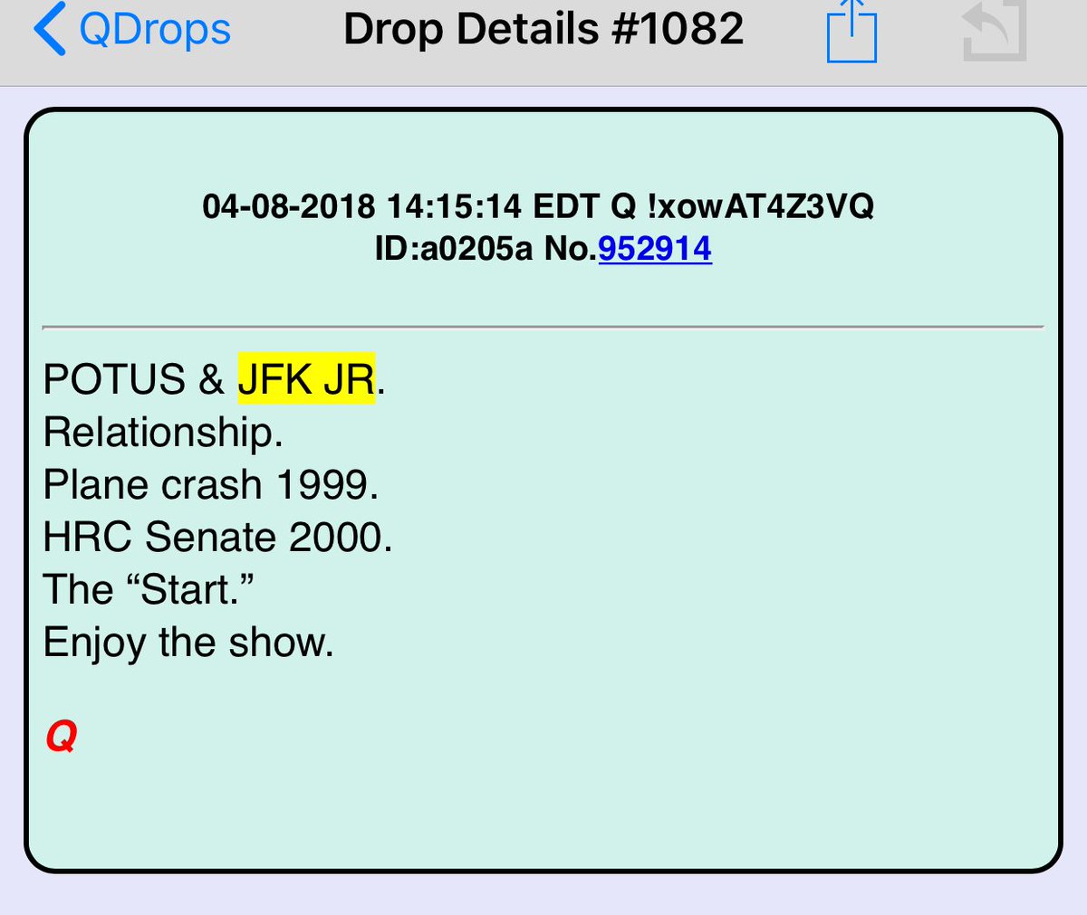 Ragfusa13's tweet image. @ANJEL5000 

#TrollingIsFun 
#JFKJrLives