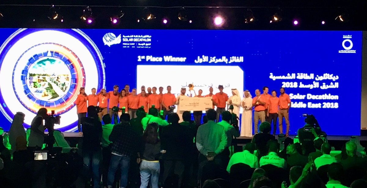 davisjack's tweet photo. Virginia Tech has won 1st place in the International Solar Decathlon in Dubai, UAE! https://t.co/37Ay0GFM6i