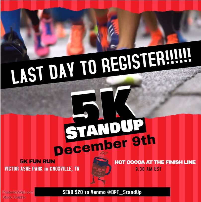 StandUp_SC's tweet photo. Last day to sign up to support StandUp at the Hot Cocoa 5k on December 9th! Follow the link --> https://t.co/BlVJLAZwQj https://t.co/ExqfklfN6V