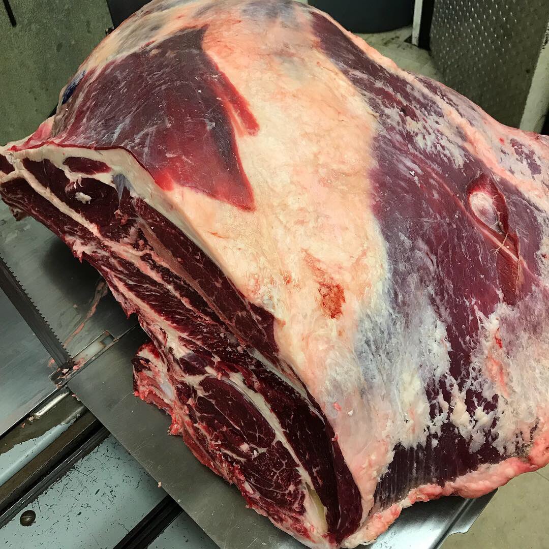 You’re only going to get quality custom bone in beef cuts from your butcher. The big chain retailer does not break down beef in house. Support the little guy and get big quality. #butcher #butchershop #clevelandbutcher #butcherlife #cleveland #cle #beef #ohiobeef #meat