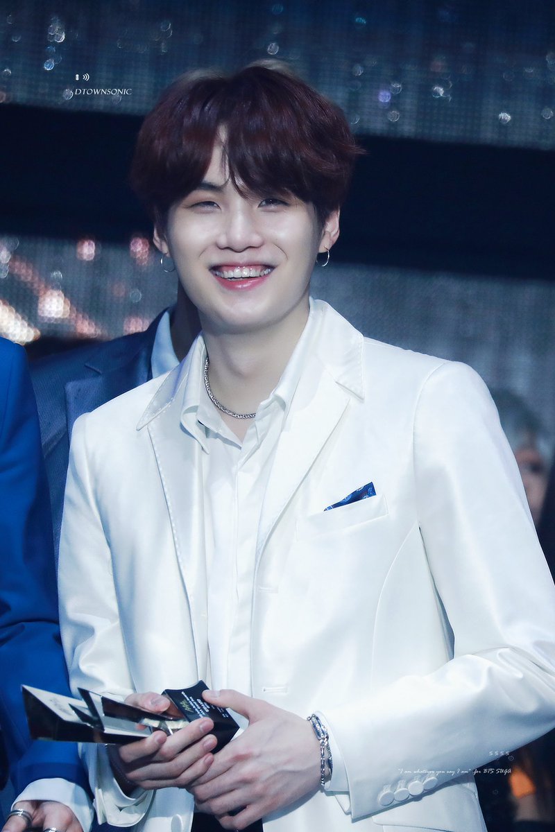 suga in white shirt