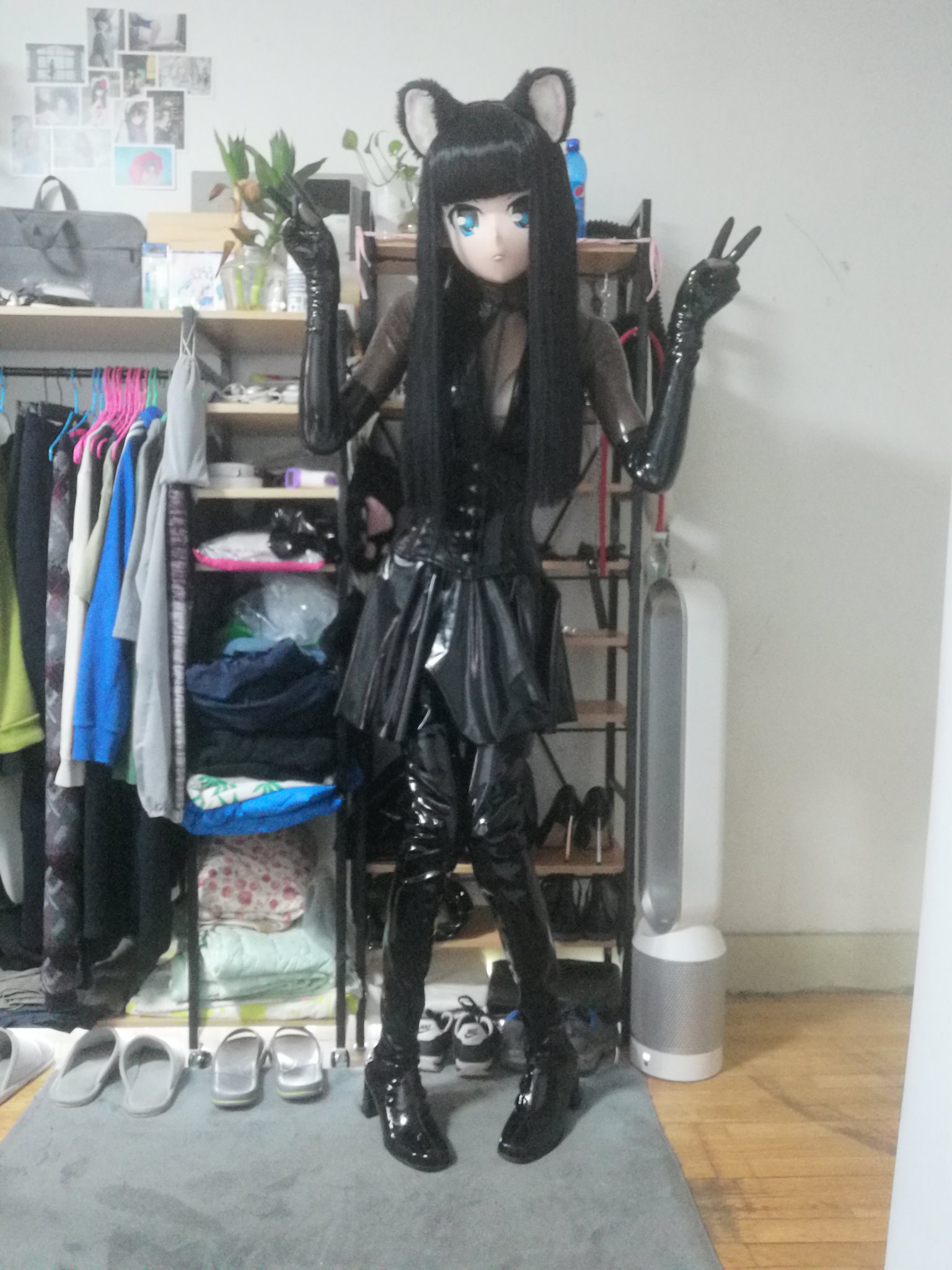 Ucm 全身透明黑胶衣搭配服装c T Co mcelqnru Twitter