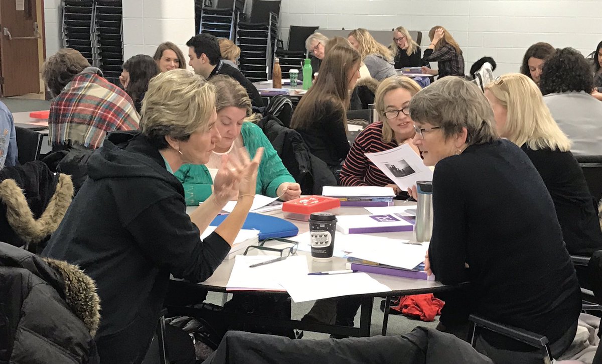 PaigeBennett01's tweet photo. The learning continues! FSL teachers in the North Area of @HaltonDSB have come together with their Special Ed colleagues to learn about supporting all learners in FSL programs. #enthusiasmforlearning #engagement #allisall @HDSBFSL @HDSBElemProgram https://t.co/4kRibwe4lH