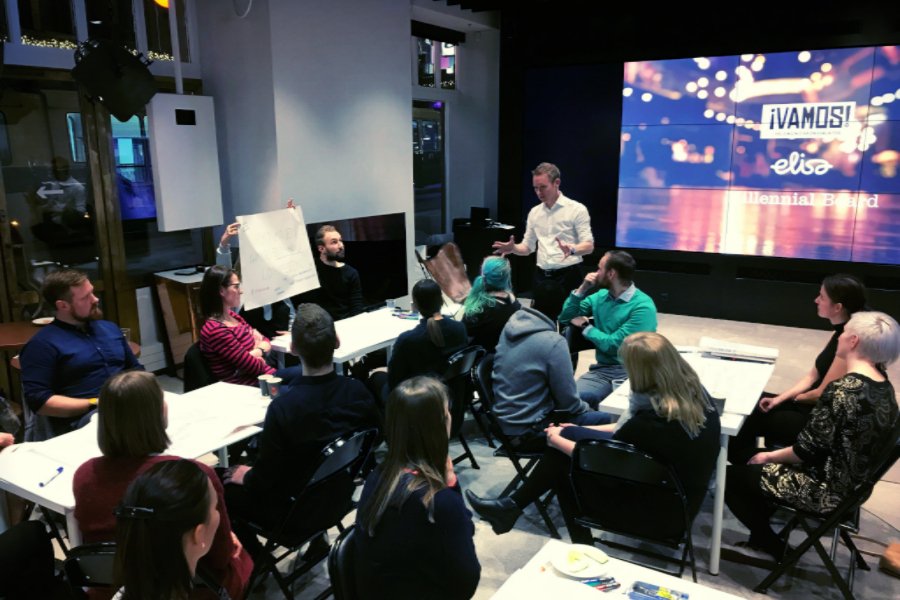 Elisalaiset, <a href="/MB_Hki/">Millennial Board</a> ja <a href="/vamosnuoret/">vamosnuoret</a> kokoontuivat eilen #ElisaKulma​an workshoppaamaan yhdessä ratkaisuista, joilla haavoittuvassa asemassa olevat nuoret saadaan kiinnittymään työelämään. #vastuullisuus #elisalainen #millennialboard