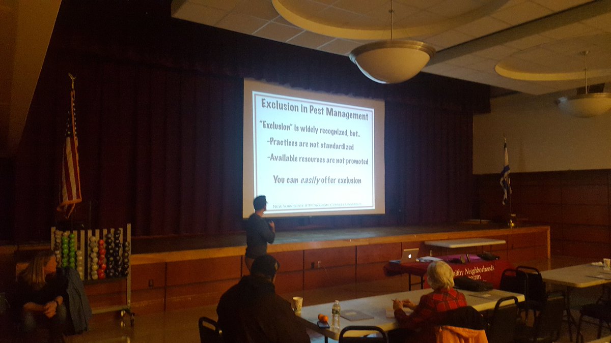 jnjlampman's tweet photo. @MateoFrye at the Pest Exclusion Worshop in Albany. We're doing it again on December 12th in East Greenbush. https://t.co/xrOeb9Uxcp