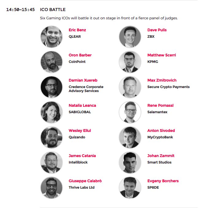 #ICO battle at  #SiGMA18 is live ! Our COO <a href="/t4z83/">Giuseppe Calabrò</a> is in the panel of judges 🤩
Good luck to participants !

#blockchain #igaming #conferences #malta