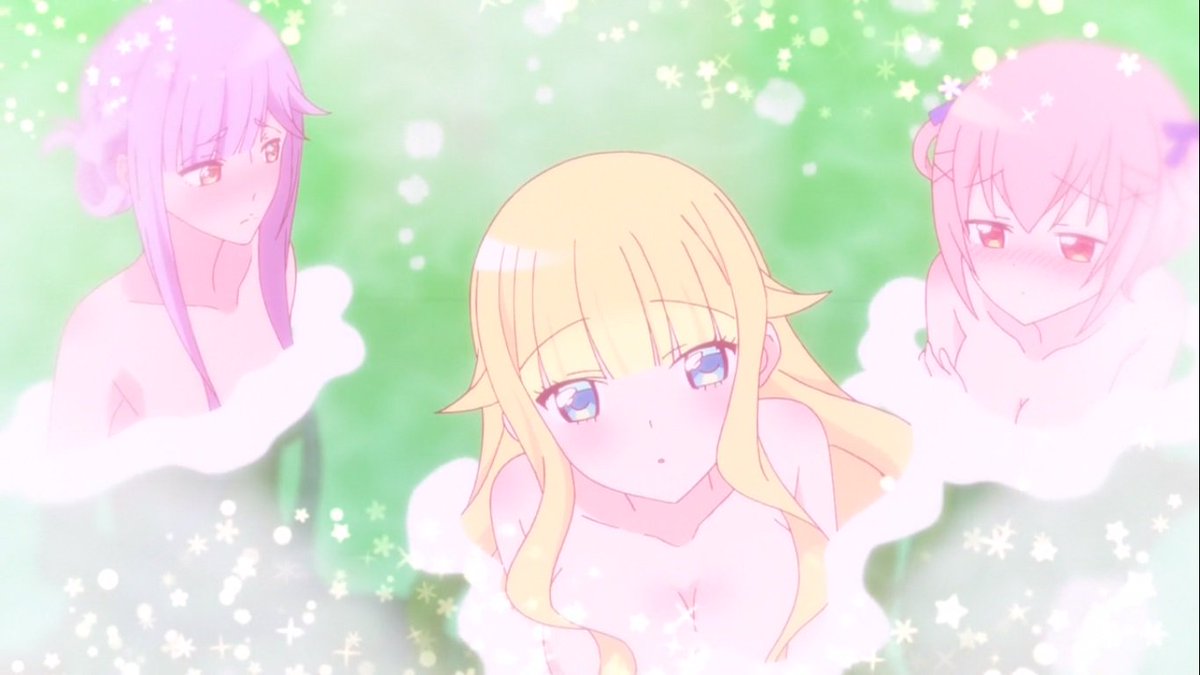 ট ইট র しっぽ ベルゼブブ嬢のお気に召すまま 7話 毎度ほっこりのアバンから 今回はお風呂回 しかし男風呂のシーンが長いとは モア女風呂 後半は二人のイチャラブトーク 知りたいけど知りたくない それがどうしてなのか自覚したとき ミュリンにどう