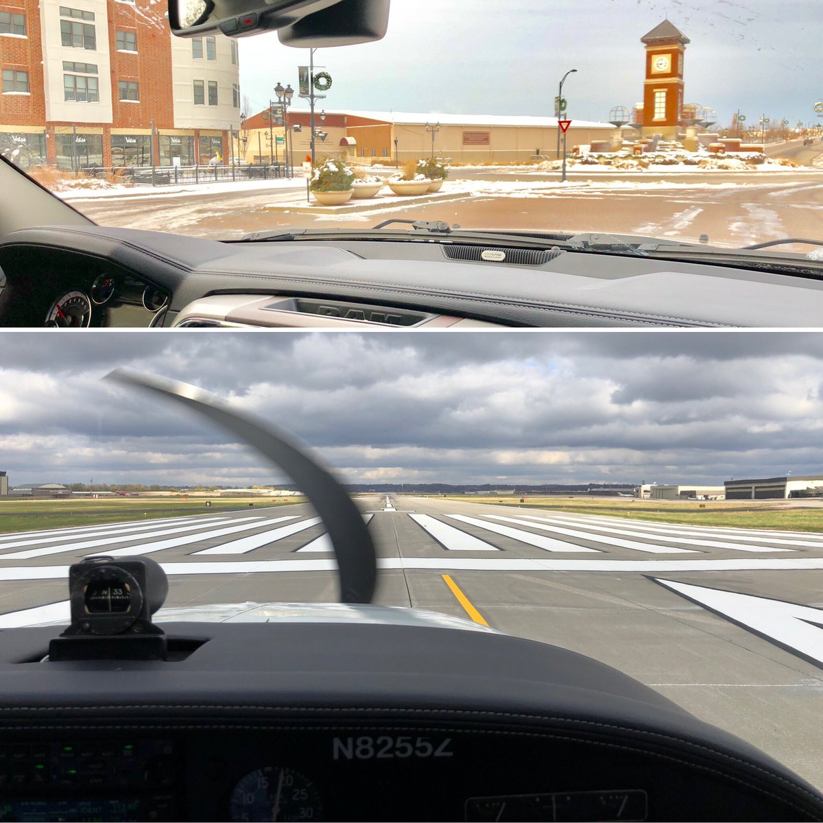 maxarmstrong's tweet photo. ON THE ROAD. In the @TheChadColby Ram from Coralville #FPTF @FarmFutures @csdigest is not quite the same as 19 days ago in Sky King’s Songbird from Kansas City #NAFB https://t.co/tJVh52sjrl
