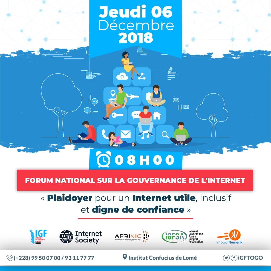 emmavitus's tweet photo. Can free speech be sacrificed to strike fake news? Join the discussion during the #Togo Internet Governance Forum. #IGFTogo2018 @tadegnon @ParadigmHQ #KeppItOn https://t.co/bZa8688Aj7