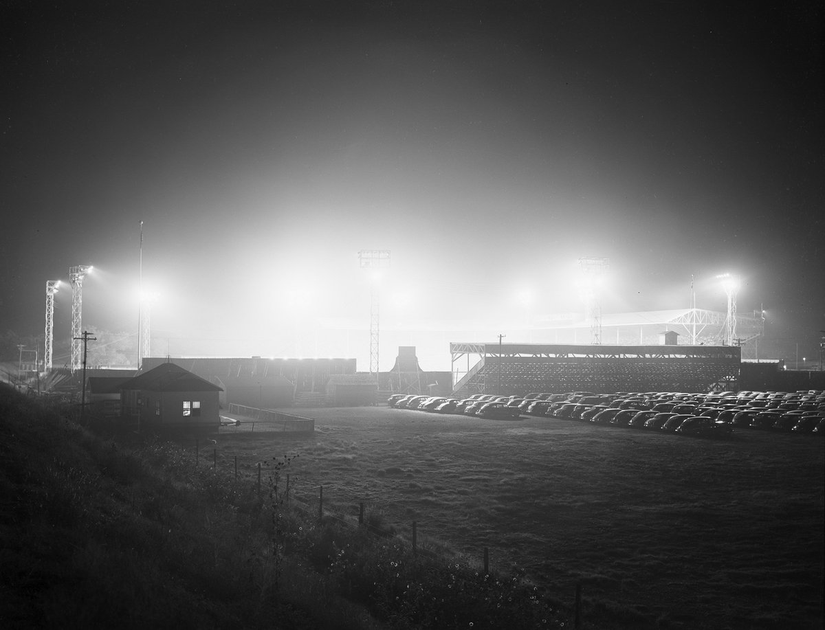 LaGrave Field, Fort Worth, TX, ca 1948 - Night game for the Fort Worth Panthers of Texas League, they called this 10,000-seat ballpark home from 1926 to 1958. Lights were installed for night games in 1931 but not to help escape the brutal Texas summer sun but to draw more fans