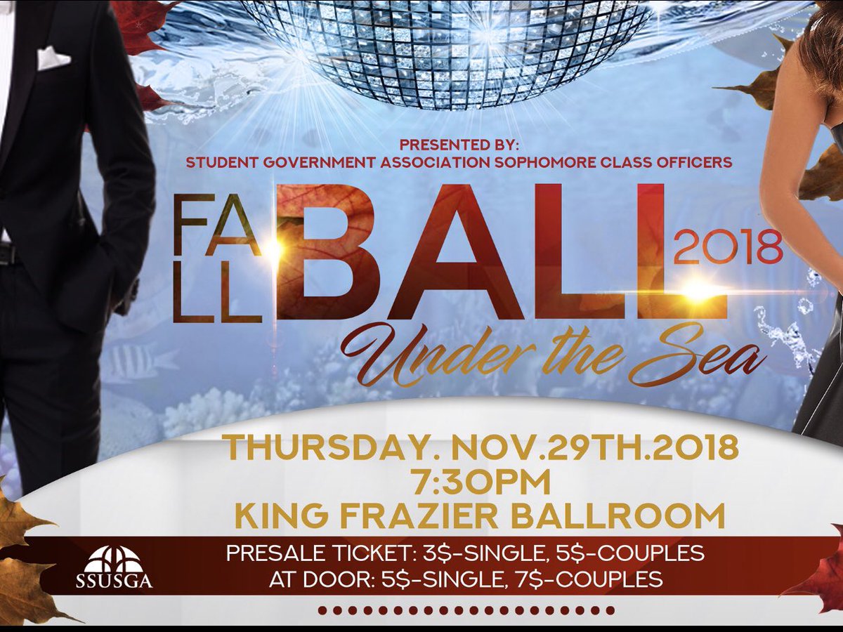 Ssu2021's tweet photo. 🧜🏽‍♀️Your Sophomore Class Board Presents Fall Ball 2018: Under the Sea 🐠.Look for your sophomore class officer to purchase a ticket 🎣 All are Invited To Dive In 🐬.
#SSU  #SSU19 #SSU20 #SSU21 #SSU22 https://t.co/h2E9Mka7Ux