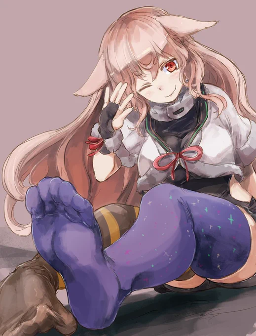 #めめアート
()いいニーハイの日です 
