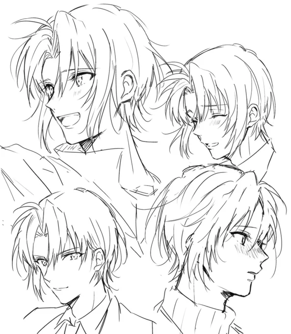 描きかけで諦めた一織くんの顔たち  また溜まった 
